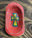 Fall Small Wooden Painted Dough Bowls